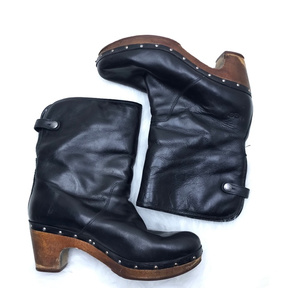 Ugg Black Winter Boots size 10 - Picture 1 of 8